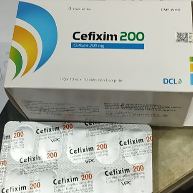 Cefixim 200mg Pharimexco Cửu Long (H/100v) Hộp to 