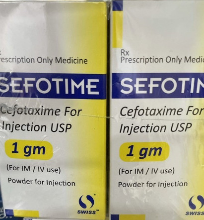 Sefotime Cefotaxim 1g tiêm Swiss Ấn Độ (H/1lọ/1o) Date 10/2027