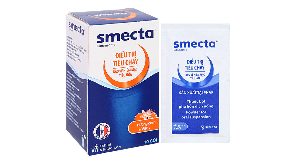 Smecta hương cam vani Ipsen (H/10gói) Hộp bé 