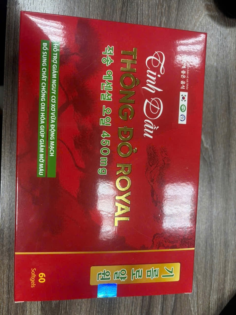 Tinh dầu thông đỏ Royal 450mg Mediphar (H/60v)