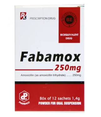 Fabamox 250mg Phabarco (H/12gói/1,4g)