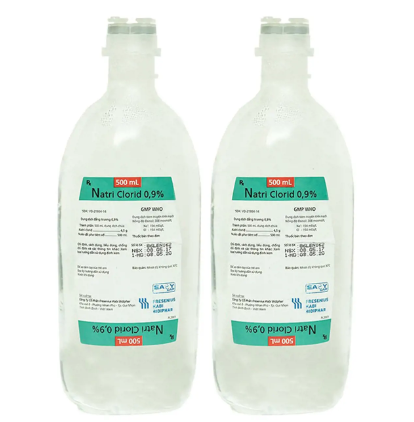 Natri clorid 0,9% Kabi Bình Định (Chai/500ml) CHAI TO