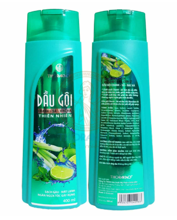 Dầu gội Chanh sả bạc hà  Thorakao (Lọ/400ml) date 05/2027