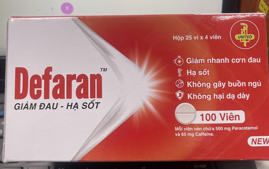 Defaran United Pharma  (Hộp/100v) Date 01/2026