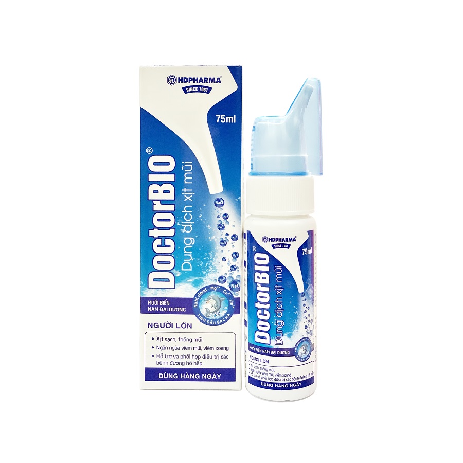 Dung dịch xịt mũi người lớn DOCTORBIO Hải Dương (H/1lọ/75ml) 