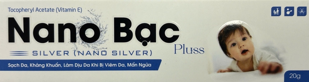 Nano Bạc Pluss Bôi Da Pháp Âu (Tuýp/20g)