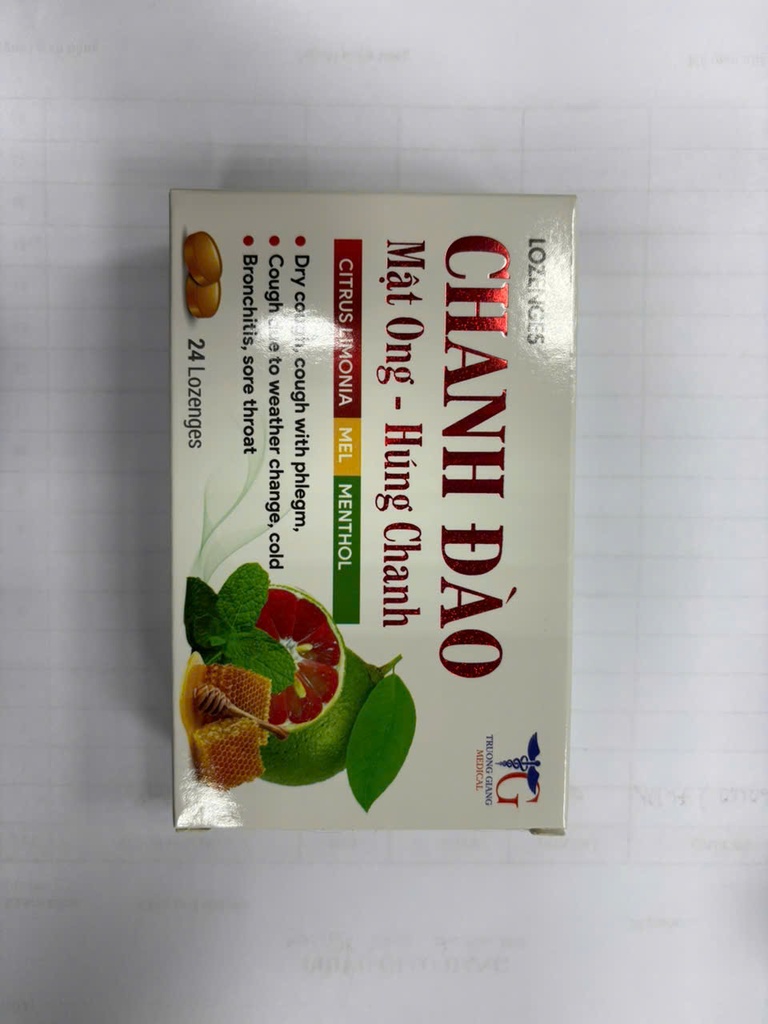 Viên Ngậm Chanh Đào Mật Ong Húng Chanh Essen - Đức (H/24v)