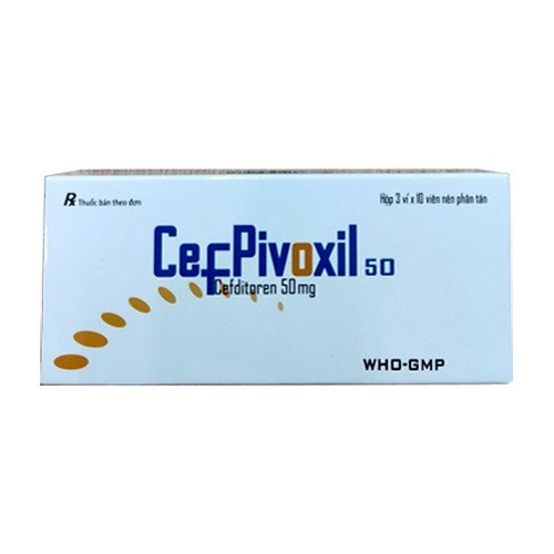 Cefpivoxil Cefditoren 50mg Hà Tây (H/30v) Date 10/2026