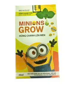 Minions Grow tinh dầu húng chanh lên men Fanmec (Lọ/30ml) Date 10/2027