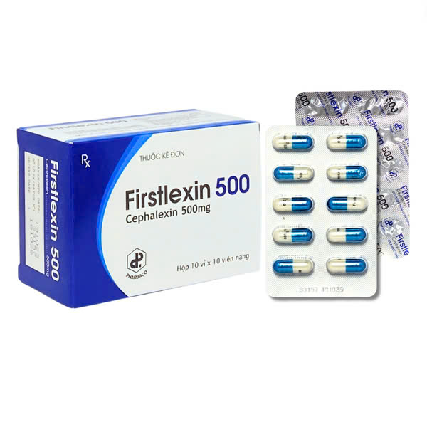 Firstlexin Cephalexin 500mg TW1 Pharbaco (H/100v)
