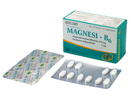 Magnesi B6 475mg Khánh Hòa (H/100v)
