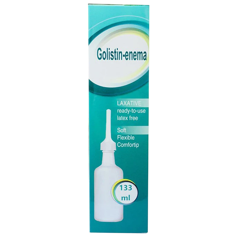 Dung dịch thụt trực tràng Golistin Enema (Lọ/133 ml)