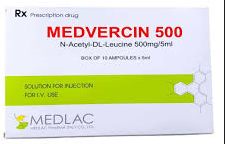 Medvercin N acetyl DL Leucine 500mg/5ml (H/10o/5ml) date 06/2027