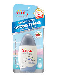 Sunplay Whitening UV Chống nắng dưỡng trắng SPF 50+ (Lọ/30g) (nắp xám)