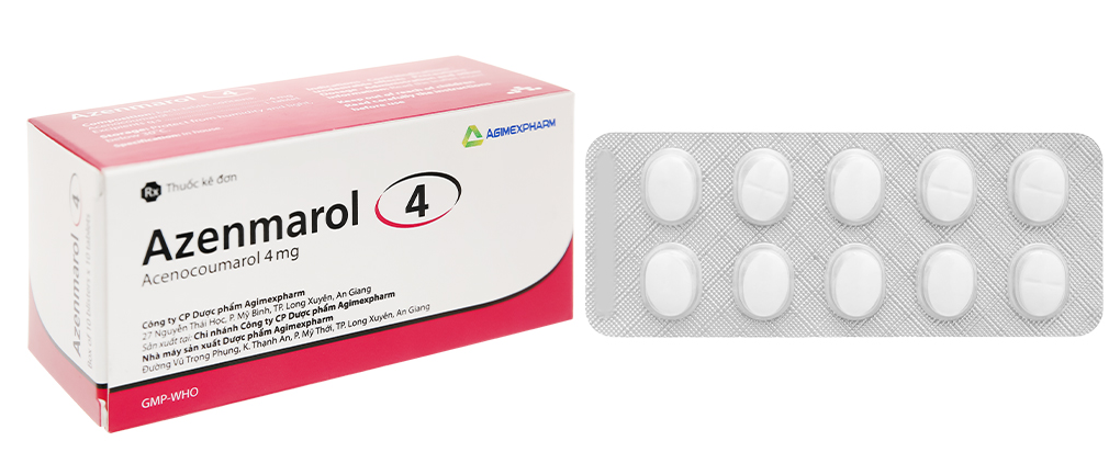 Azenmarol Acenocoumarol 4mg Agimexpharm (H/100v)