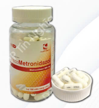 Ceteco Metronidazol 500mg TW3 (Lọ/100v)