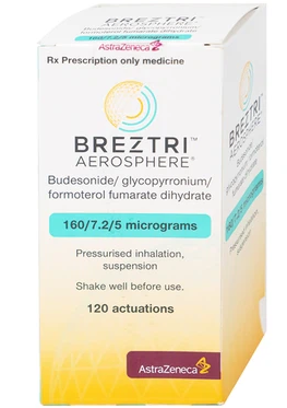 Thuốc Hít Breztri 160/7.2/5mcg Astrazeneca (H/120 liều) date 02/2027