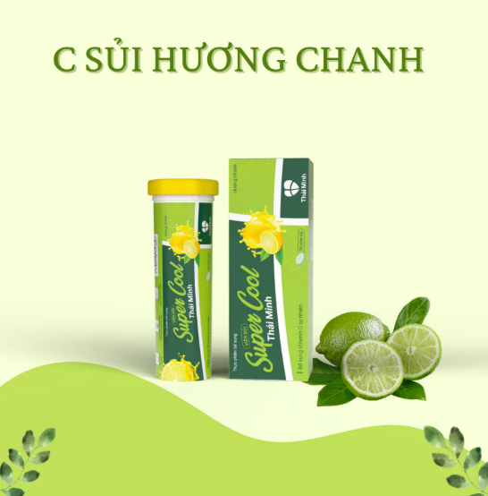 Viên C Sủi Chanh Super Cool Thái Minh (Tuýp/10v) 