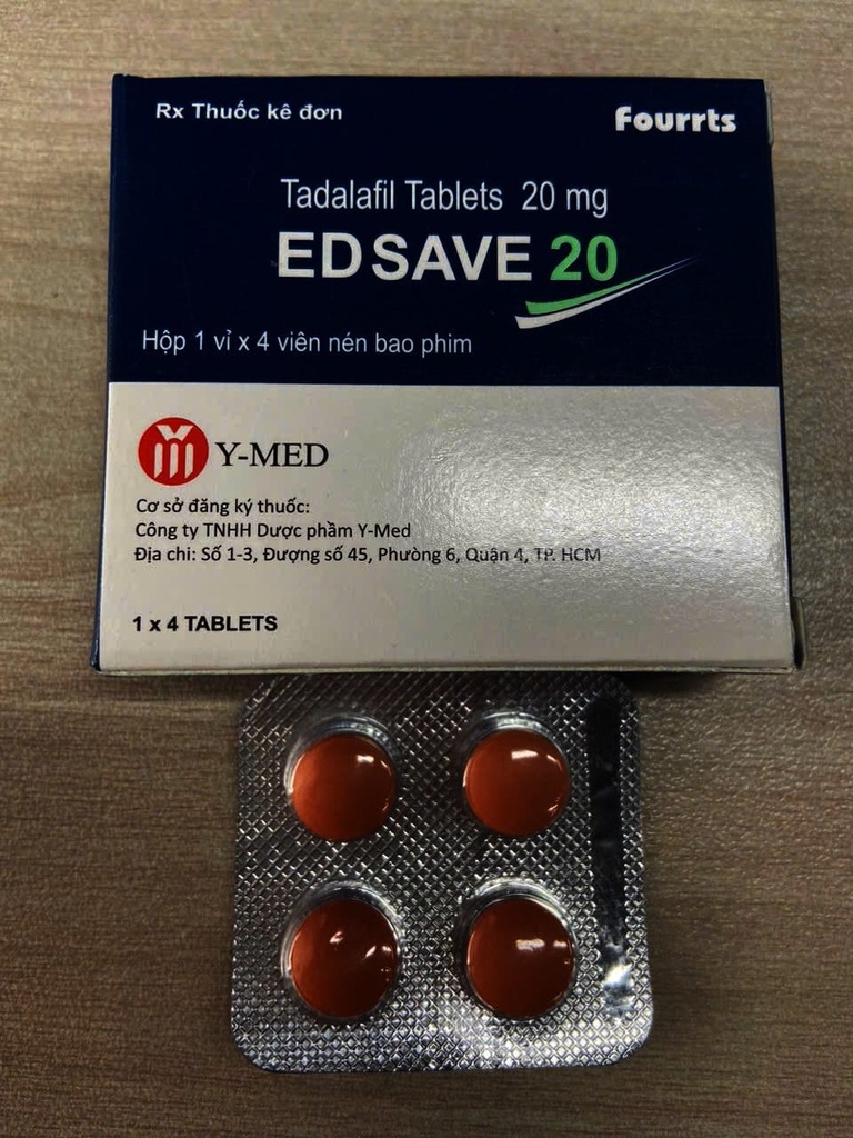 EDSAVE Tadalafil 20mg Ấn Độ (H/4v)