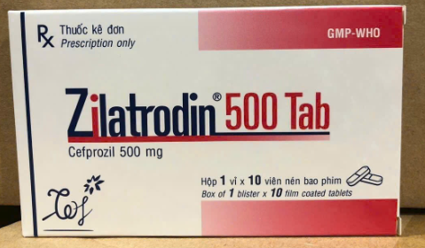 Zilatrodin Cefprozil 500mg Trust Farma (H/10v)
