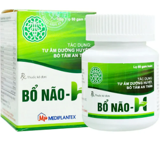 Bổ Não - H Mediplantex (Hộp/1lọ/60g hoàn) Date 01/2027