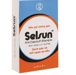 Selsun Dầu Gội Chống Gàu Sạch Gàu Và Hết Ngứa Da Đầu (H/ 6 gói/ 5ml)
