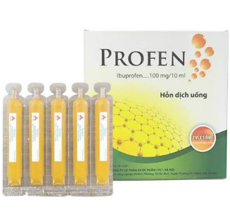 PROFEN IBUPROFEN 100mg/10ml CPC 1 HÀ NỘI (H/10 ống/10ml)