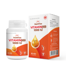 Healthza Vitamin D3 1000IU Meracine (H/1Lọ/ 60 Viên )