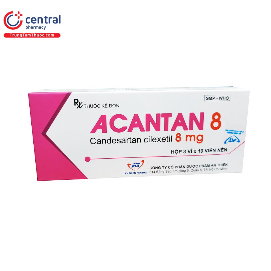 Acantan Candessartan 8mg An Thiên (H/30v)
