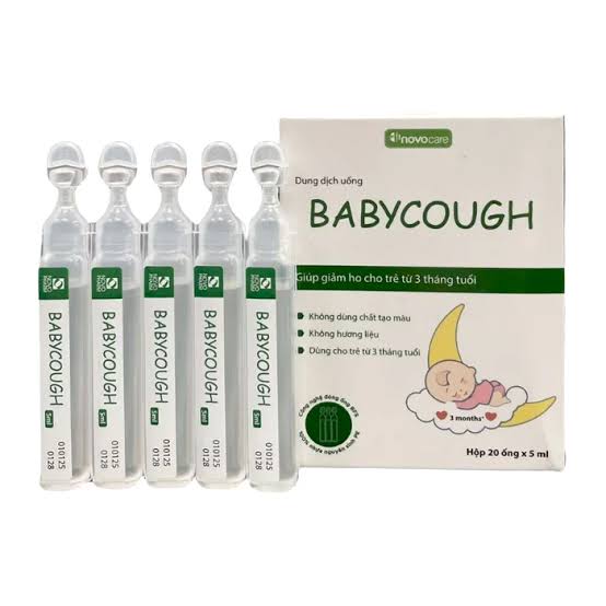 BabyCough Siro Ho Novopharm (Hộp 20 ống x 5ml)
