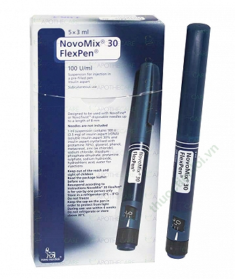 Novomix 30 Flexpen 100U/ml Bút Tiêm Tiểu Đường Novo Nordisk (1 bút) Date 06/2027