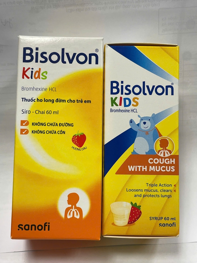 Bisolvon Bromhexin 4mg/5ml siro Boehringer (Lọ/60ml) Date 05/2026