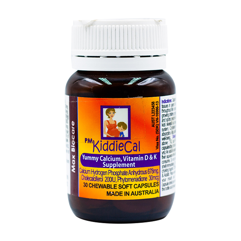 PM Kiddiecal ÚC (Lọ/30v) date 06/2027