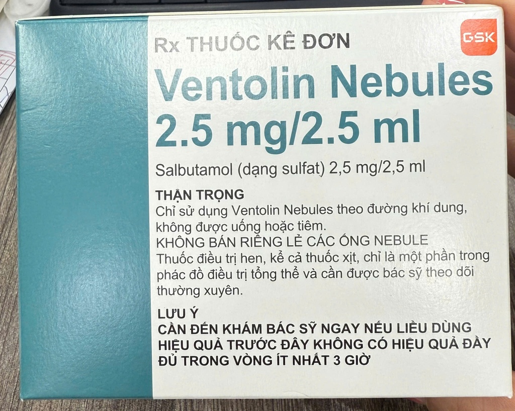 Ventolin Nebules Salbutamol 2.5mg GSK (H/4v/5o)