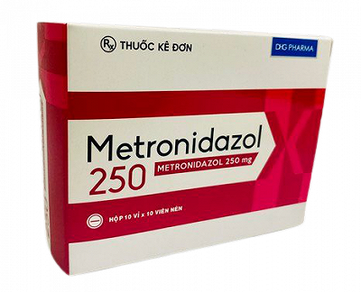 Metronidazol 250mg DHG Hậu Giang(H/100v) 