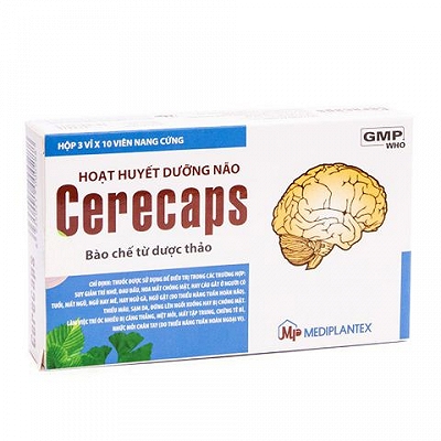 Cerecaps Hoạt Huyết Dưỡng Não Mediplantex (H/30v) 