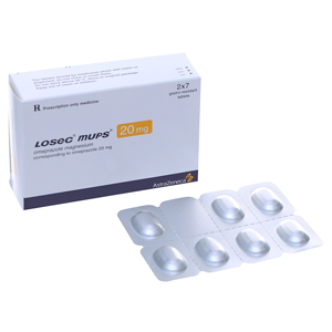 Losec Mups Omeprazol 20mg Astrazeneca (H/14v)Date 02/2026