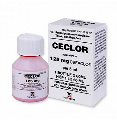 Ceclor 125mg/5ml Menarini (Lọ/60ml) Date 05/2026