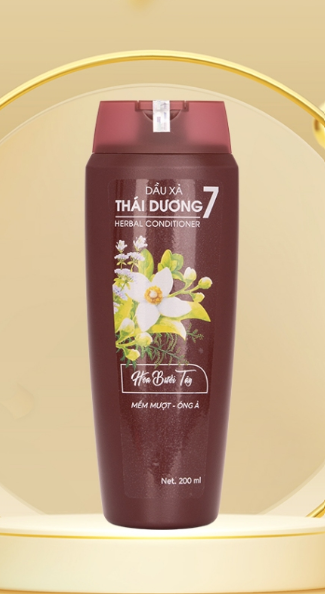 Dầu xả dược liệu thái dương 7 hoa bưởi tây (Chai/200ml) date 09/2025