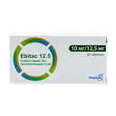 [T00800] Ebitac 12.5 10mr/12.5mr Farmak (H/20v) Date 08/2026