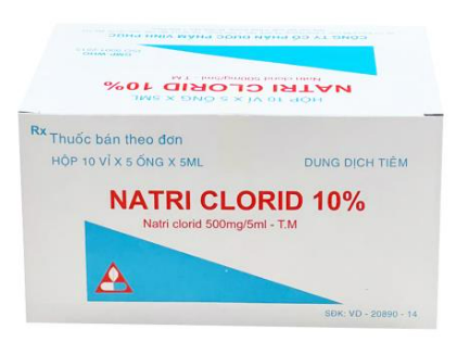 Natri Clorid 10% 500mg/5ml Vinphaco (H/50o/5ml) 