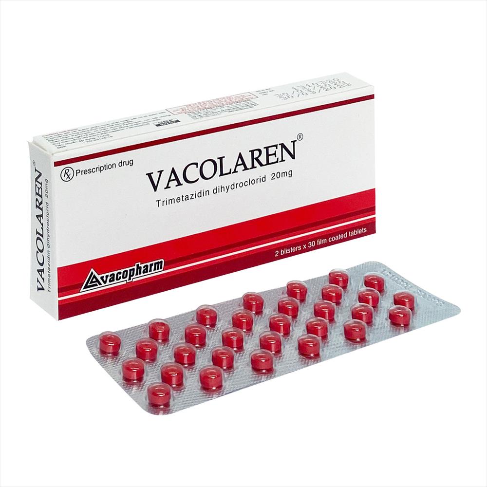 Vacolaren Trimetazidine 20mg Vacopharm (H/60v) (Vastarel nội)