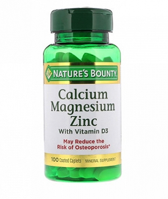 Calcium Magnesium Zinc Nature's Bounty (Lọ/100v)