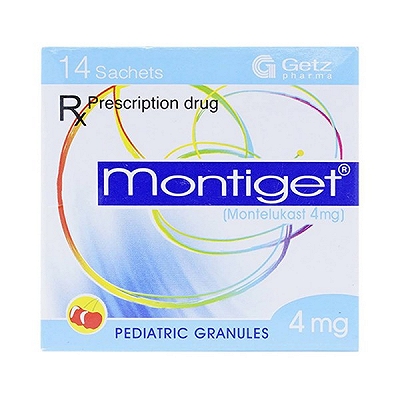 Montiget Montelukast 4mg Getz Pakistan (H/14gói/4mg) date 11/2027