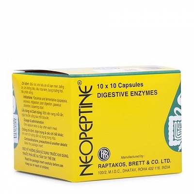 Neopeptine Raptakos Ấn Độ (H/100v)