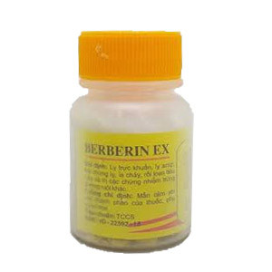 Berberin Ex Hóa Dược (Lọ/80v) Date 08/2027