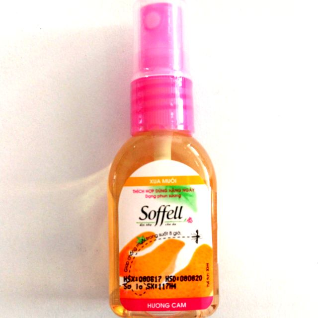 Soffell Xịt Xua Muỗi Hương Cam (Lọ/30ml) Date 06/2027