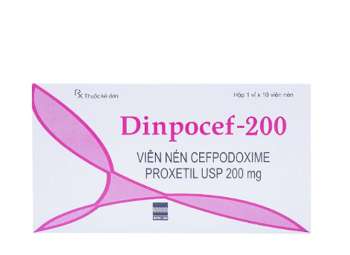 Dinpocef  Cefpodoxim 200mg Ấn Độ (H/10v) date 06/2027