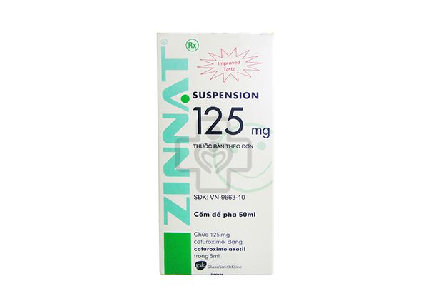 Zinnat Suspension Cefuroxim 125 mg GSK (Lọ/50ml) Date 05/2027