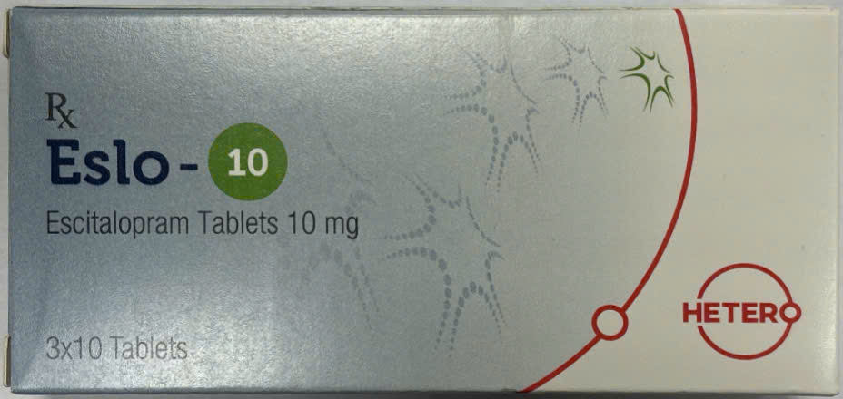 Eslo Escitalopram 10mg Hetero (H/30v) Date 08/2026